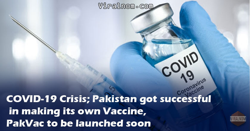 COVID-19: Pakistan made PakVac Vaccine to be launched soon