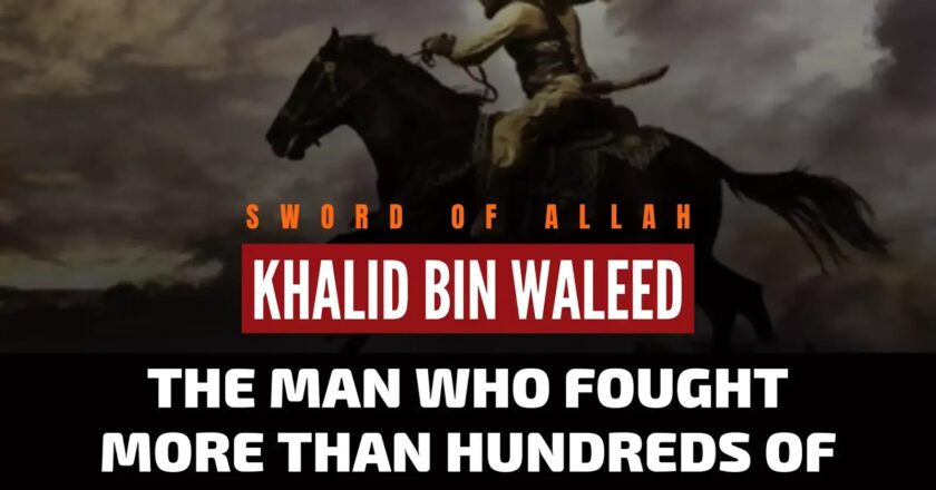 Khalid Bin Walid (R.A), wounded General with a crown of Jannah on His head