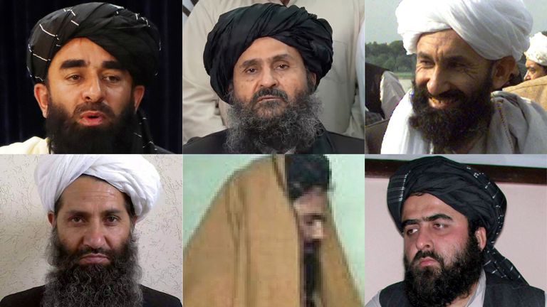 Members of the newly formed Taliban government