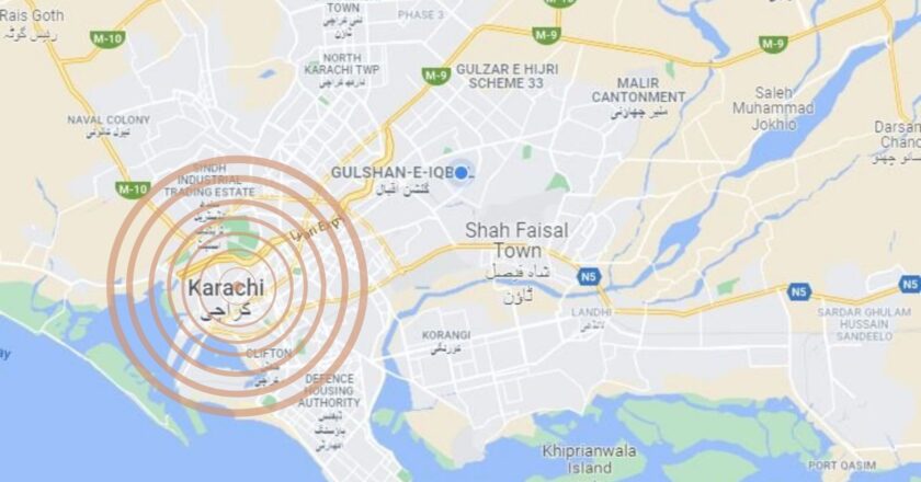 Earthquake of 4.1 magnitude hits different areas in Karachi