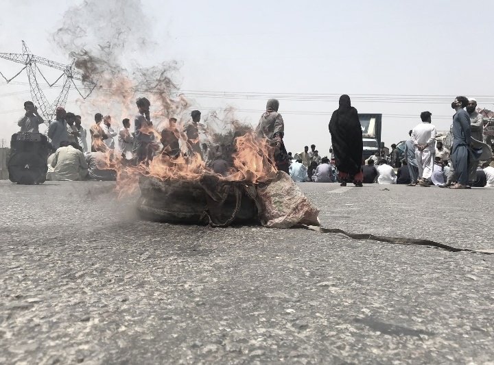 Baloch Youth Having Strike