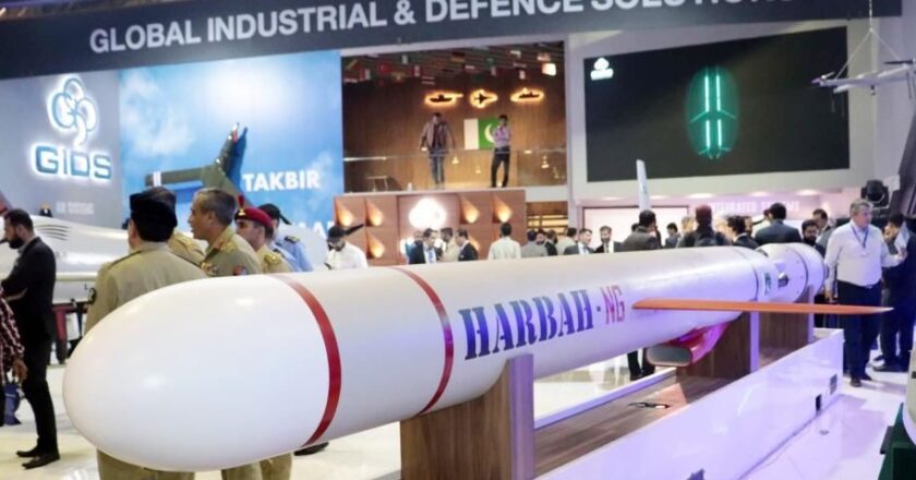 Pakistan showcased its first Anti-Ship Cruise Missile System HARBAH-NG