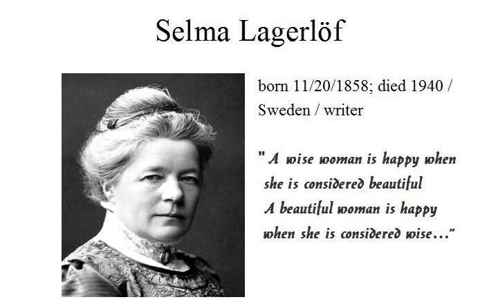 Selma Lagerlöf : 1st woman who received Nobel Prize in literature