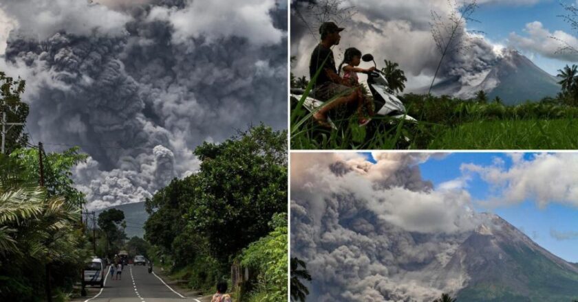 Mount Merapi erupted, 350 people killed