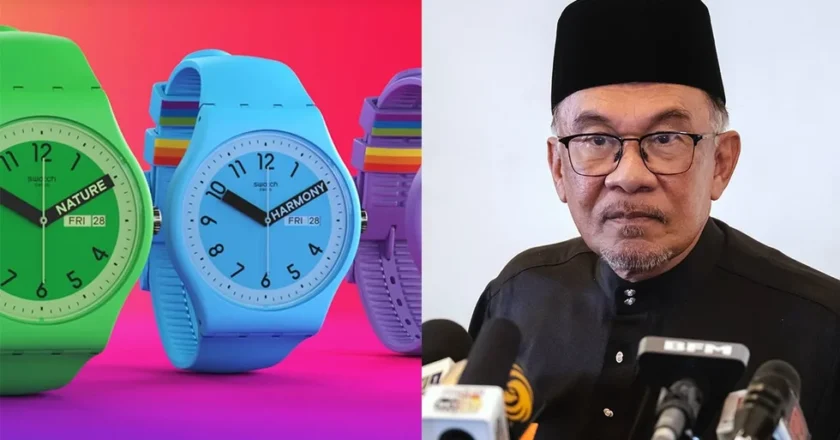 Malaysian officials confiscated LGBT rainbow Swatch watches