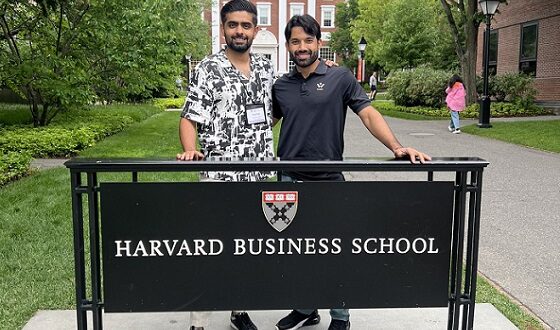 Babar Azam and M Rizwan joined Harvard Business School for the BEMS program