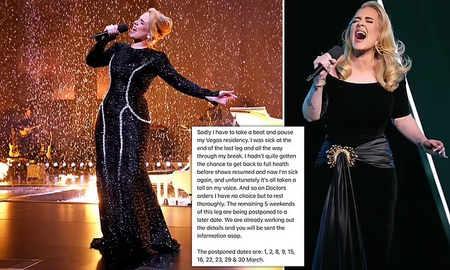 Adele Postpones Las Vegas Residency Dates Due to Illness